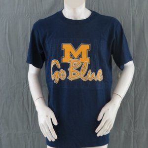 Michigan Wolverines Shirt (VTG) - 1990s Big Logo by The Game - Mens Medium (NWT)